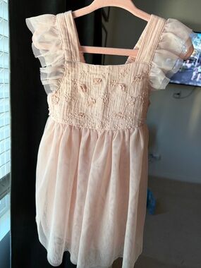 Cat & Jack Pink Ruffled Tulle Sundress